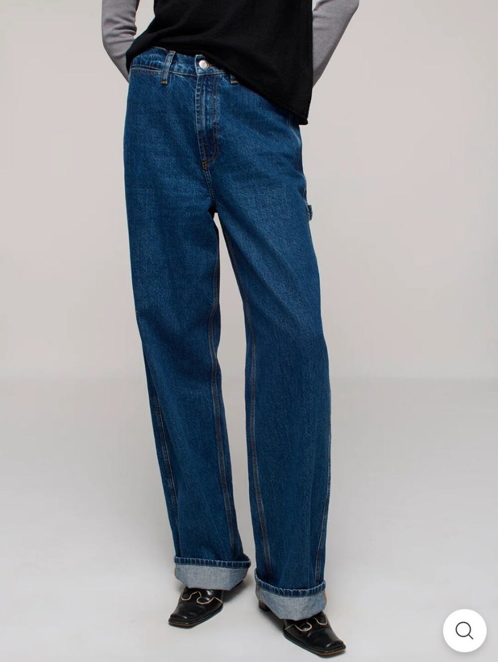 DALA Straight-Leg Blue Carpenter Style Jeans
